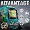 image:imageYESWELDER Auto Darkening Welding Helmet 1111 True Color Solar Powered Welding Hood with 2 Arc Sensors Blue Light Blocking Welder Mask for TIG MIG ARC and GrindLYGL600ASW