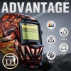 image:imageYESWELDER Auto Darkening Welding Helmet 1111 True Color Solar Powered Welding Hood with 2 Arc Sensors Blue Light Blocking Welder Mask for TIG MIG ARC and GrindLYGL600AFD