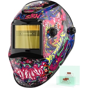 image:imageYESWELDER Auto Darkening Welding Helmet 1111 True Color Solar Powered Welding Hood with 2 Arc Sensors Blue Light Blocking Welder Mask for TIG MIG ARC and GrindLYGL600ABG