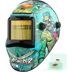 image:imageYESWELDER Auto Darkening Welding Helmet 1111 True Color Solar Powered Welding Hood with 2 Arc Sensors Blue Light Blocking Welder Mask for TIG MIG ARC and GrindLYGL600ASW