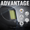 image:imageYESWELDER Auto Darkening Welding Helmet with Blue Light Blocking Large View 393x366 Inch True Color 1111 Optical Clarity Shade 359913 Solar Powered 4 Arc SensorsChecked