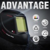 image:imageYESWELDER Auto Darkening Welding Helmet with Blue Light Blocking Large View 393x366 Inch True Color 1111 Optical Clarity Shade 359913 Solar Powered 4 Arc SensorsLYGM800HLK
