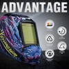 image:imageYESWELDER Auto Darkening Welding Helmet with Blue Light Blocking Large View 393x366 Inch True Color 1111 Optical Clarity Shade 359913 Solar Powered 4 Arc SensorsCyberpunk