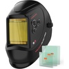 image:imageYESWELDER Auto Darkening Welding Helmet with Blue Light Blocking Large View 393x366 Inch True Color 1111 Optical Clarity Shade 359913 Solar Powered 4 Arc SensorsLYGM800HLK