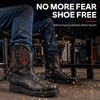 image:imageYESWELDER Steel Toe Welding Boots PullOn Leather Work BootsBlack
